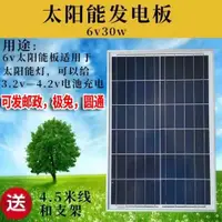 在飛比找蝦皮購物優惠-太陽能板6v30w18v30w家用全新太陽能發電板小型離網發