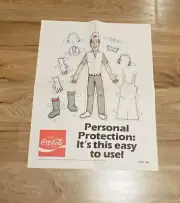 Vintage 1988 Coca-Cola / Coke POSTER ~ perfect for Garage or Man Cave
