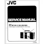 JVC-PCM100 c/w/jw/wh boombox service manual 42 pg. Comb Bound Gloss covers