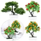 Hotel Adornment Simulation Bonsai Artificial Plant Pine Tree Fake Flower Potted