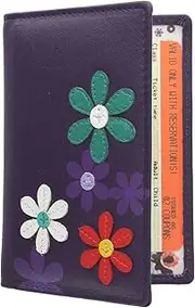 [Mala Leather] CARA Collection Travel Pass/Oyster Card Holder 620TC_73, Purple, One Size