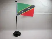 Closeout 4"x6" Hand Held Table Top International Country Flag - St Kitts & Nevis