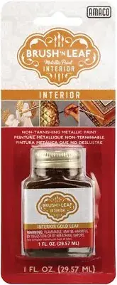 Amaco Brush 'n Leaf Interior Metallic Paint 1oz-Gold