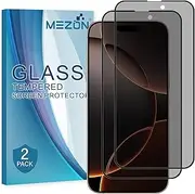 [2 Pack] Privacy Anti-Spy Full Coverage Tempered Glass for Apple iPhone 16 Pro Max (6.9") - Premium 3D Edge 9H HD Screen Protector (iPhone 16 Pro Max, Privacy)