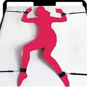 Bed Restraints Spreaders Bar Legs and Hands Sex Bondage Set Thigh Wrist Ankle Straps Adult Handcuffs Bed Restraints for Sex Bed Straps for Adult Play Sex Resistant Tie Chain for Women Bedroom Sweater