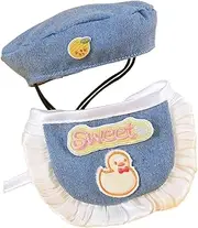 Fzaqwen Dog and Cat Cowboy Dress Up Set with Scarf and Hat Included, Style D