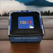 Crystal Cube Holographic Display Desktop Weather Station Clock GIF GeekMagic New