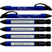 Fear Not Scripture Pens with Rotating Messages, 6 Pen Set (36054)