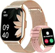ZOSKVEE Smart Watch for Women Men Answer/Make Calls, 2.01" Fitness Watch with Blood Pressure Monitor Fitness Tracker 110+Sports Modes Step Counter IP68 Waterproof Smartwatch for Android iOS