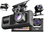 Dash Cam Front, Dash Camera for Cars, 1080P Full HD Car Camera with 120° Wide Angle, Super Night Vision, Loop Recording, Motion Detection, WDR, G Sensor, Parking Monitor