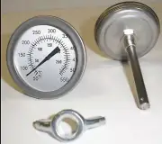 F&C 3" BBQ SMOKER/PIT/GRILL THERMOMETER TEMP GAUGE!