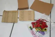 CARD KIT Handmade Flowers and ribbons Stickers Cards makes 20