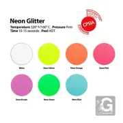 8 YARDS SISER GLITTER 20" HEAT TRANSFER VINYL (WHITE&NEON COLORS) FREE SHIPPING
