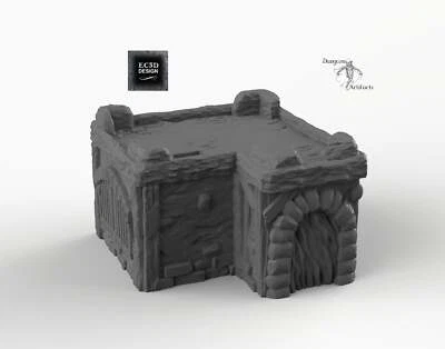 Small Desert House B - 15mm 28mm 32mm Empire of Scorching Sands Wargaming Terrai