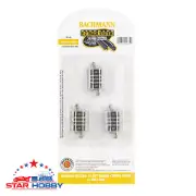 BACHMANN 44835 QUARTER SECTION 17.50" RADIUS CURVED TRACK -N SCALE (6 pcs)