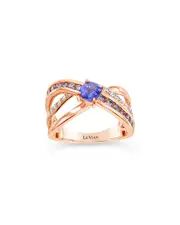 Le Vian Blueberry Tanzanite Gladiator 14K Rose Gold 1.17 ct. tw. Diamond & Tanzanite Ring