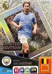 Panini Premier League 2024 2025 Kevin De Bruyne Limited Trading Card
