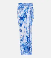 [Camilla] Camilla Immortal Ink beach cover-up One Size white