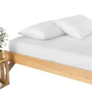 White 2000TC Bamboo Cooling Fitted Sheet Set