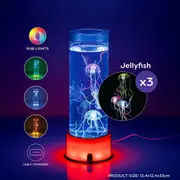 LED Jelly Fish Colour Changing Lamp with Circle Base