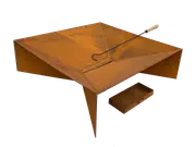 Firepit with Ash Tray with 0.11" Mild Steel
