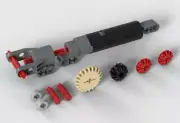 Lego LINEAR ACTUATOR Kit (technic,cylinder,piston,bracket,gears,power,functions)