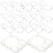 LOORGVEL 24Pcs Transparent Card Storage Case Compact Memory Card Organizer for and Cards Lightweight Durable Design Versatile Wallet Friendly Holders
