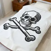 Skull & Crossbones Plush Blanket - Cozy Decor, Unique Gift, Pirate, Home Comfort