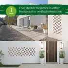 Expandable Garden Trellis Plant Support Willow Lattice Fence Panel For Climbing