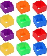 Pool Chalk Holder - Billiard Magnetic Chalk Holder | Billiard Storage | 12 Pack Protective Covers - Professional Cue Cover | Chocolate Powder Cap, Pocket Pool