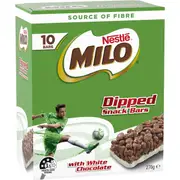 Nestle Milo Dipped Snack Bars With White Chocolate 10 pack