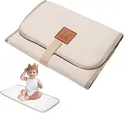 Baby Changing Mat, Portable Nappy Changing Mat, Travel Changing Mat, Baby Diaper Changing Pad, Changing Diaper Mat, Diaper Changing Mat, Foldable Changing Pad for Trips Travel Tours, White