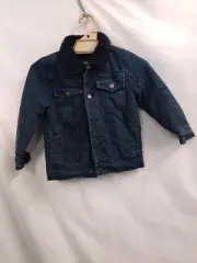 urban republic boys sherpa lined denim jacket size 4