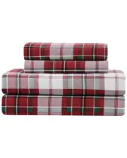 Truly Soft Holiday Plaid Flannel Sheet Set