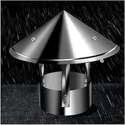 [YLFFFXDX] Cone Top Chimney Cap,Galvanized Rain Cap，Chimney Cowl Stainless Steel,Round Roof Rain Cap,Metal Chimney Cowl - Rain Snow Hat - Exhaust Tube End - Vent Cover/Cap (Size : D27cm*45cm/10.63in*1