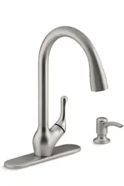 Kohler Barossa Stainless Single-Handle Pull-Down Sink Faucet