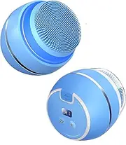 SJIE Facial Cleansing Brush, Waterproof and Rechargeable Face Scrub Brush for Men & Women, Cleansing, Exfoliating and Massaging, Electric Face Scrubber (Blue)