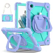 For Samsung A8 10.5 X200/X205 (2021) Contrasting Color Robot C3 Tablet Protective Cover Lotus Mint G