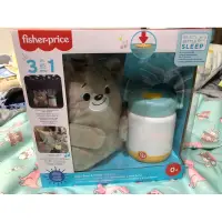 在飛比找蝦皮購物優惠-Fisher-Price 費雪 安撫小熊奶瓶投影夜燈 全新