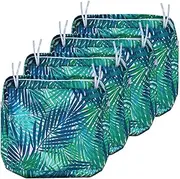 NettyPro Outdoor Chair Seat Cushion Covers 24 x 24 Inch Waterproof Patio Furniture Cushion Slipcovers with Zipper, Replacement Cover Only