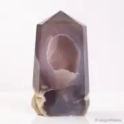 605g132mm Druzy Agate Geode Tower Point Natural Crystal Polished Quartz Healing