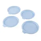 (Blue)Silicone Baking Pan Non‑Stick Round Pie Mousse Cake Bread Mold Pan Tray BU