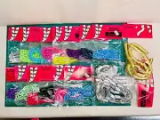 Gift Ribbon Bows Vintage Lot of 17 Curled Ribbon Multicolors Various Colors