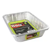 50 x Aluminium Foil Trays Oven Baking BBQ Roasting Takeaway Catering Containers