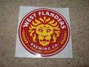 WEST FLANDERS BREWING CO Boulder STICKER decal craft beer brewing
