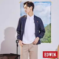 在飛比找momo購物網優惠-【EDWIN】男裝 薄牛仔飛行員夾克外套(原藍色)