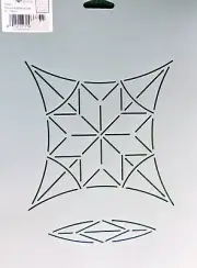 Kaleidoscope Stencil Pre-Cut Dritz Quilting #3334 Reusable 6" (15cm) Prym New