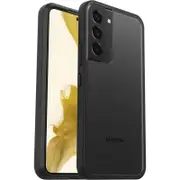 OtterBox React Samsung Galaxy S22 5G (6.1") Case Black Crystal (Clear/Black) - (77-86608),Antimicrobial,DROP+ Military Standard,