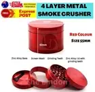 55mm Red Metal Alloy Herb Tobacco Grinder Hand Muller Smoke Crusher Spice