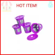 Reusable K Cup Coffee Filters for Keurig - Refillable Pod Capsules with Mesh Str